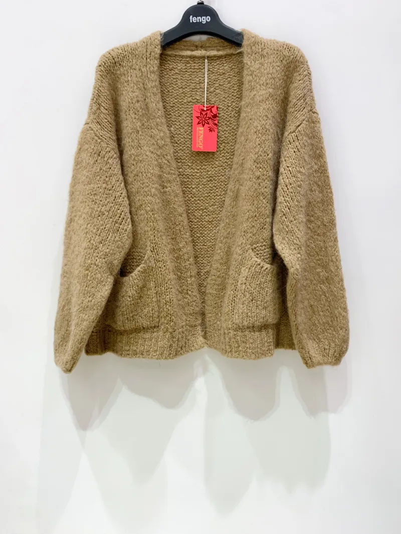 2-Taschen-Weste aus Mohair