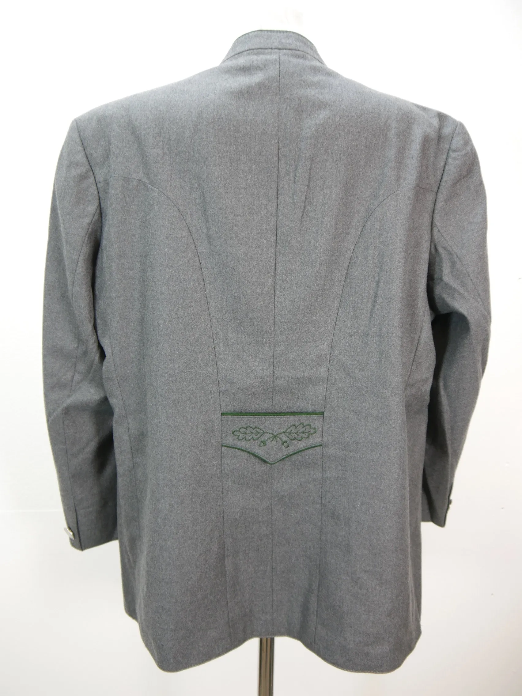 A.Imhof grau neuwertig mit Stickerei und Münzknöpfe Trachtenjacke Jacke Gr.60