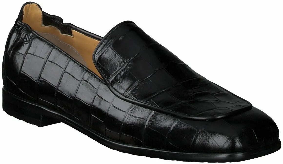 Damen-Slipper aus Leder 100005824926 (Schwarz)