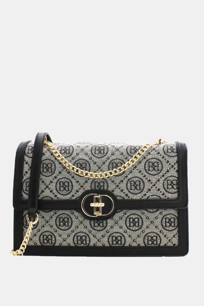 Doppelt getragene Monogramm-Tasche mit Kettenschulterriemen
