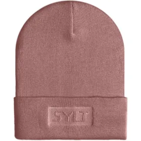 Ethan Fashion Beanie - Koralle, 3D SYLT Schriftzug, Sylt Brands Mützen