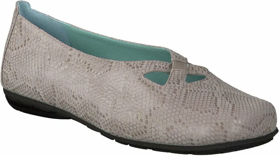 Flache Slipper für Damen 103441465227 (Hellgrau)