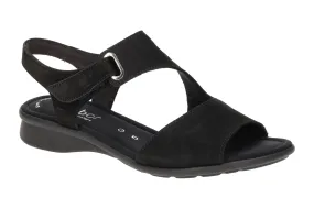 Gabor comfort Sandale schwarz Nubuck 66.063.47