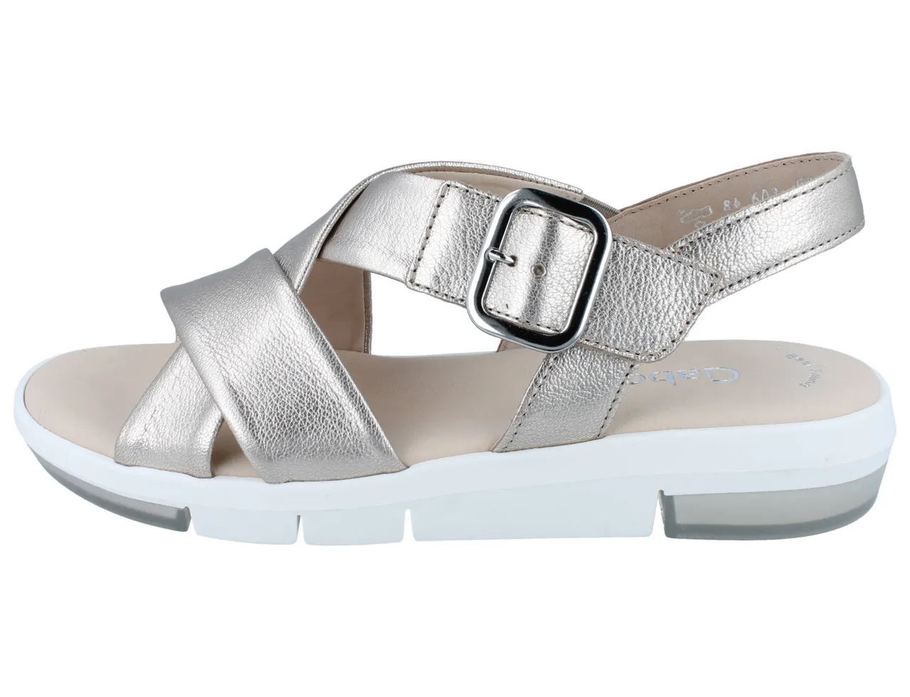 GABOR Damen Sandale gold Effektleder