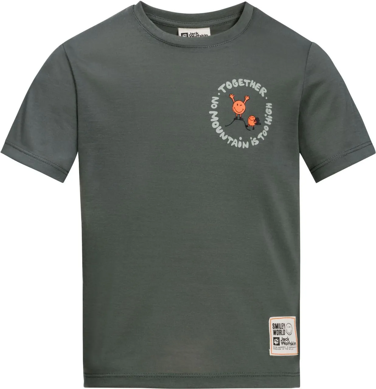 Jack Wolfskin Smileyworld Together T K - Kinder T-Shirt für sämtliche Outdoor Aktivitäten