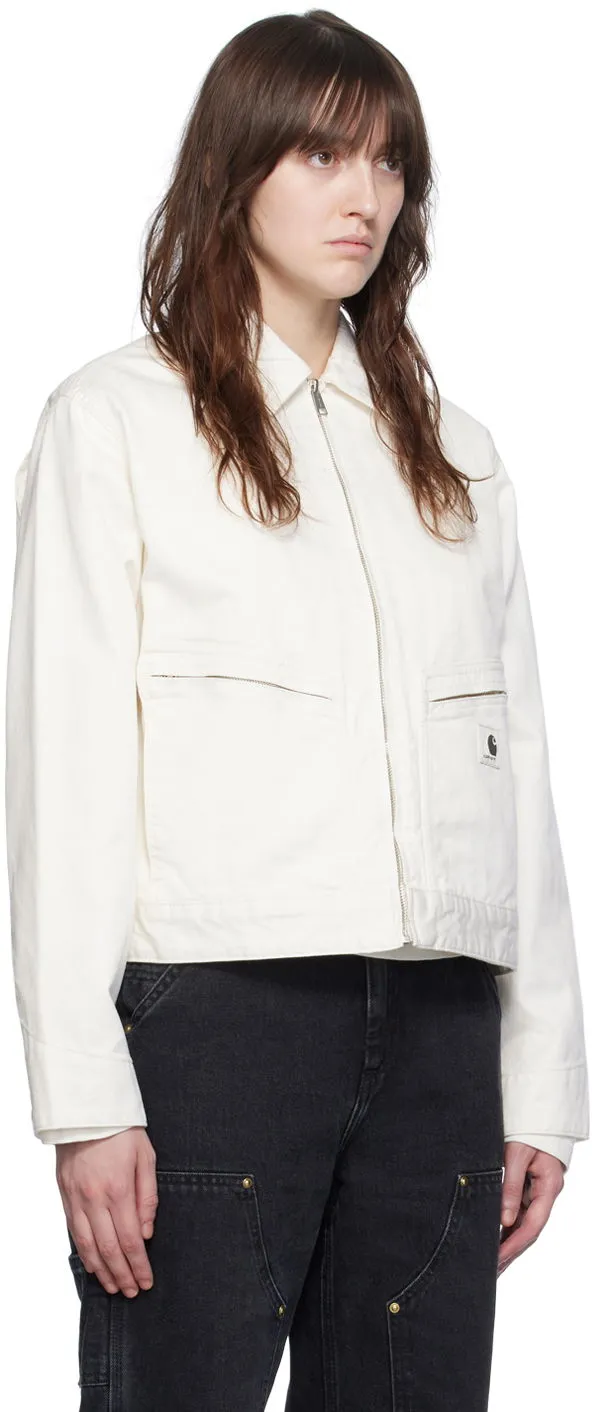 Jacke Carhartt WIP Women's Cropped Organic Cotton Zip-Up Jacket I033568 D602