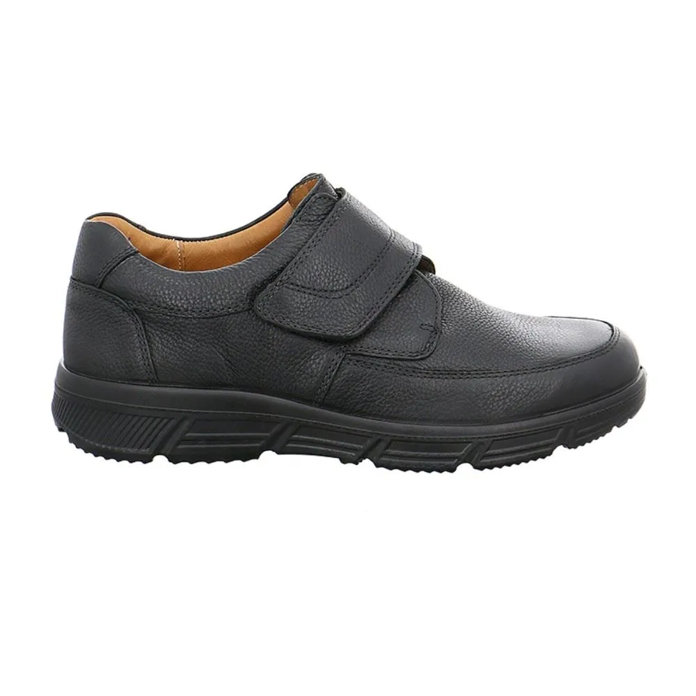 Jomos Halbschuh Slipper Klettverschluss K - Weite schwarz 461406