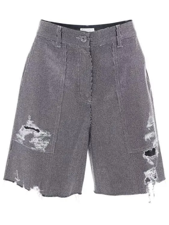   J.W.Anderson  Studded Cotton Shorts Black