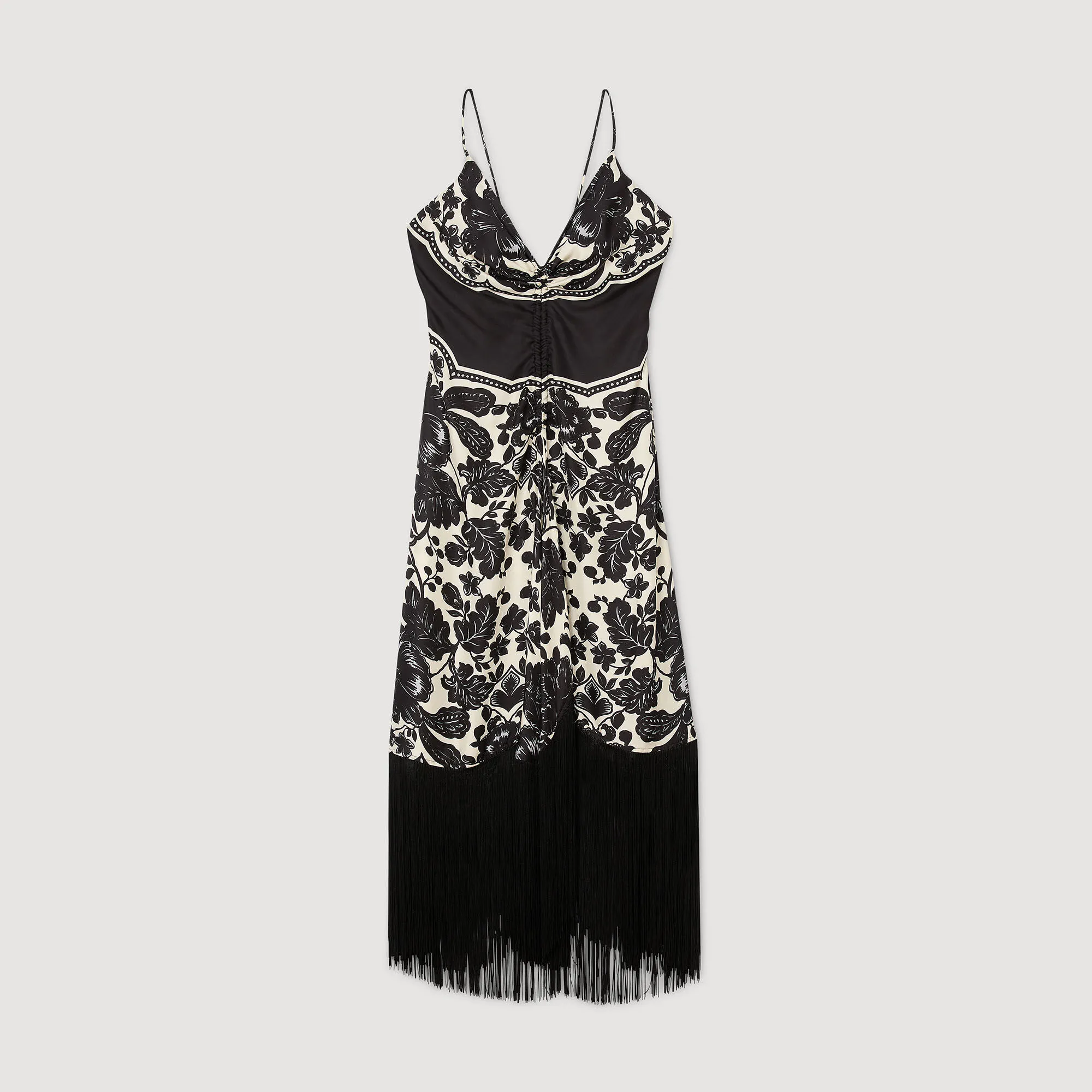 Langes Kleid mit Blumenprint