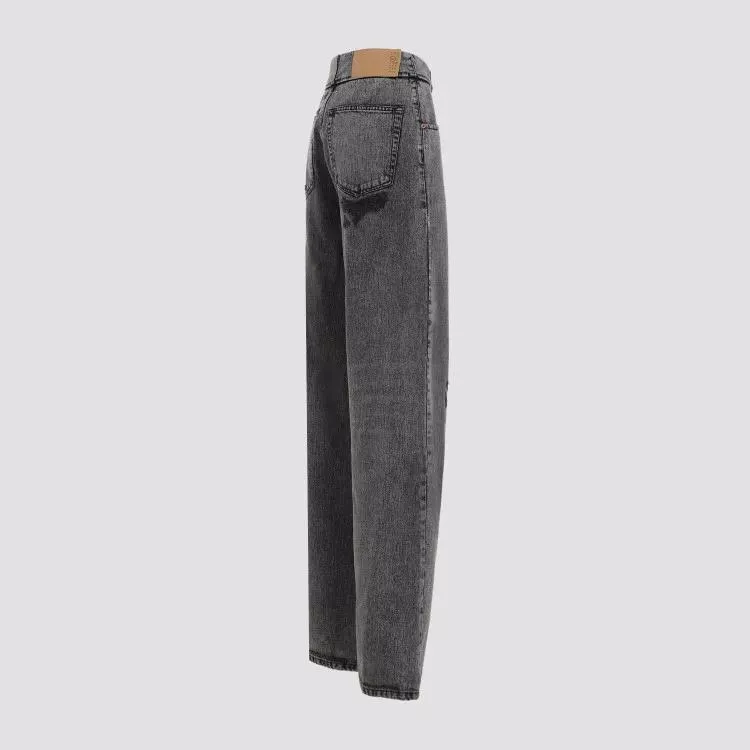   MM6 Maison Margiela  Black Cotton Jeans Black  Jeans 
