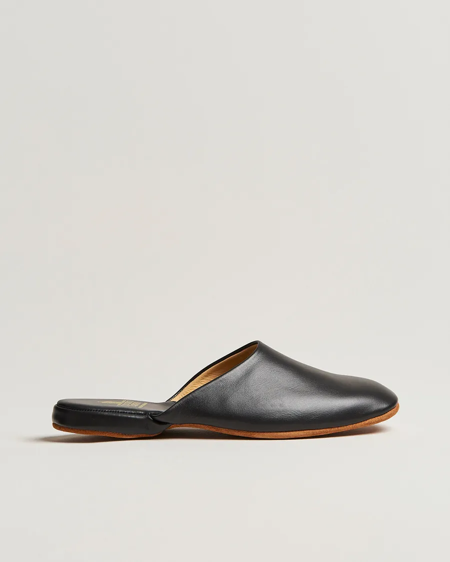 Mule Calf Home Slipper Black