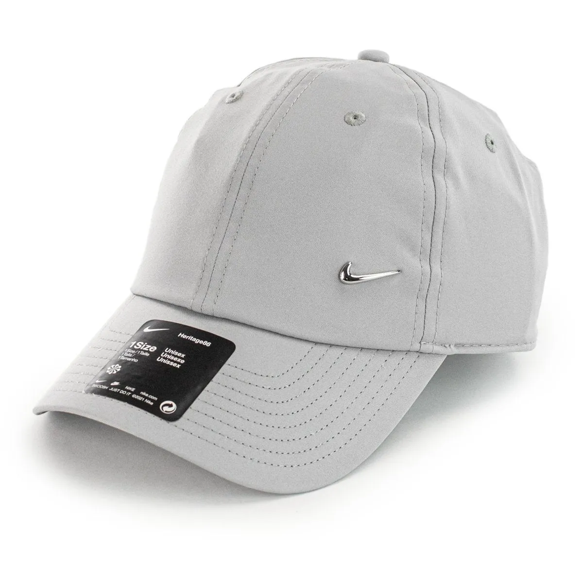 Nike Metal Swoosh Heritage 86 Strapback Cap 943092-077 - hellgrau