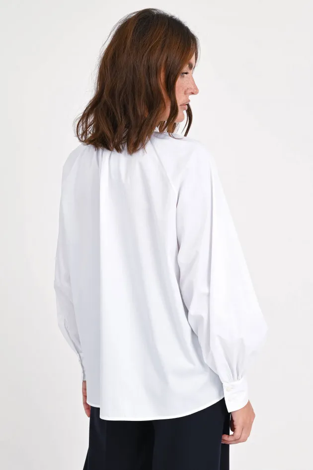 Oversize-Bluse MARBUT in Weiß