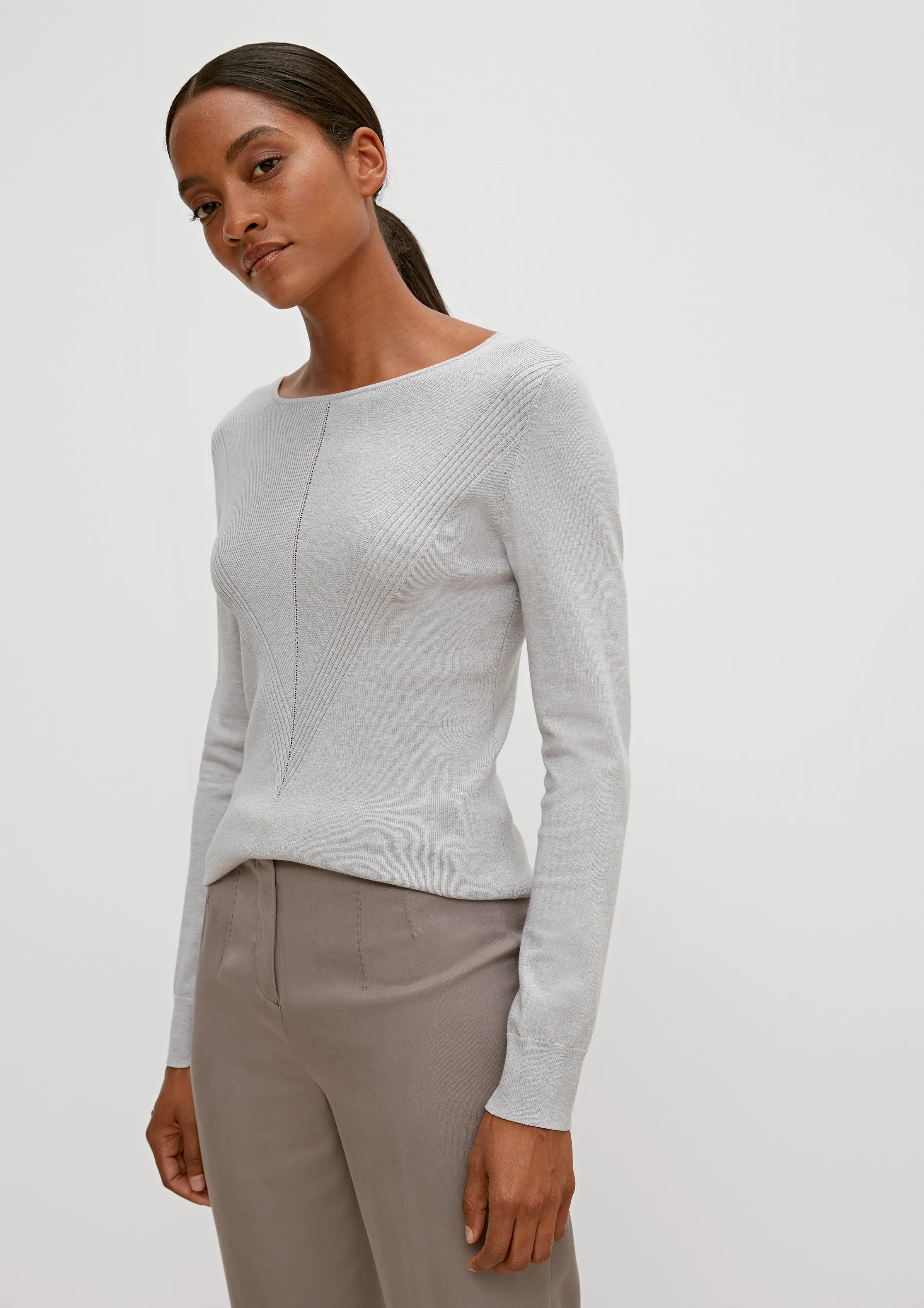 Pullover mit Strukturmuster