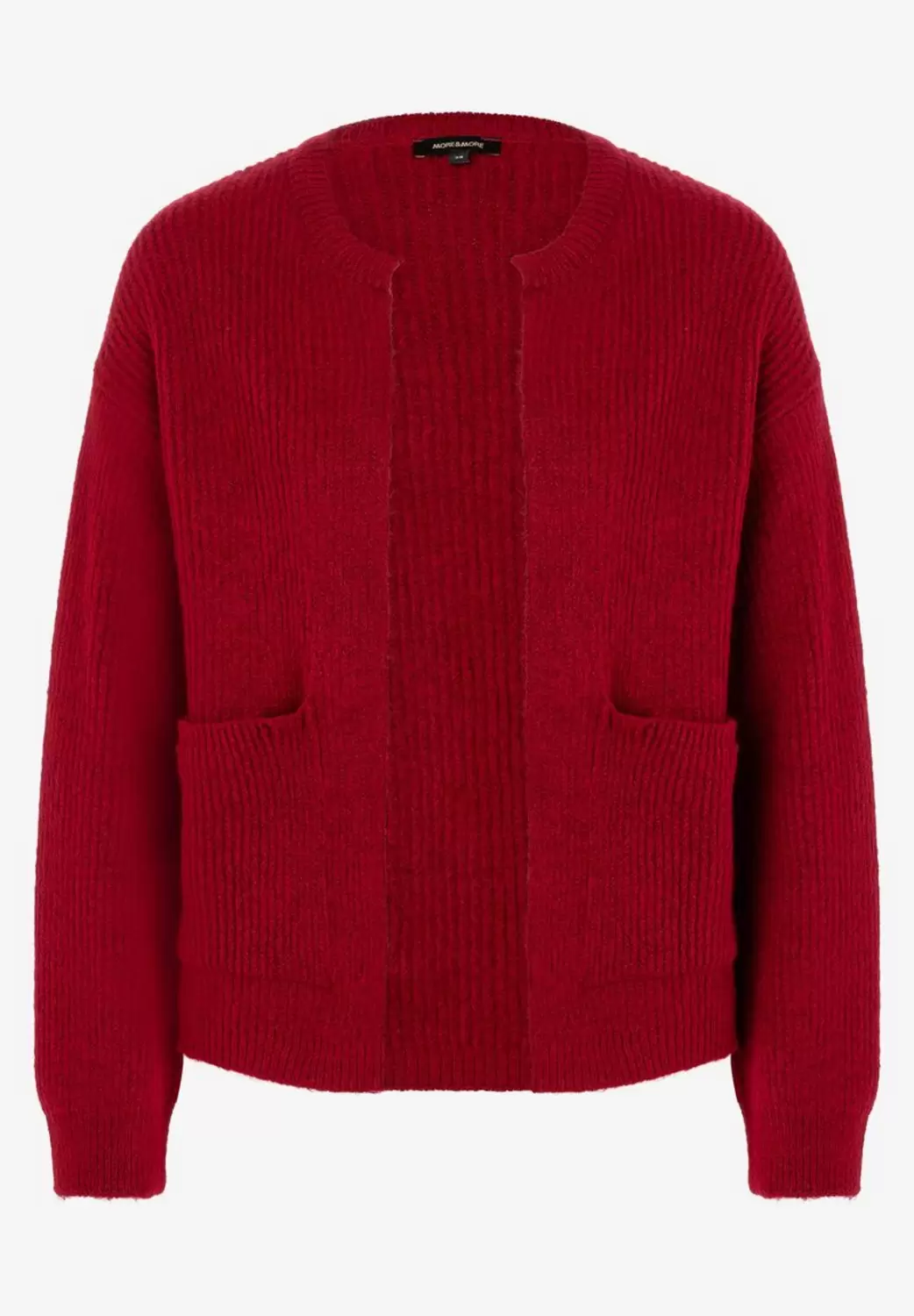 Rippen-Strickjacke  rot  Herbst-Kollektion