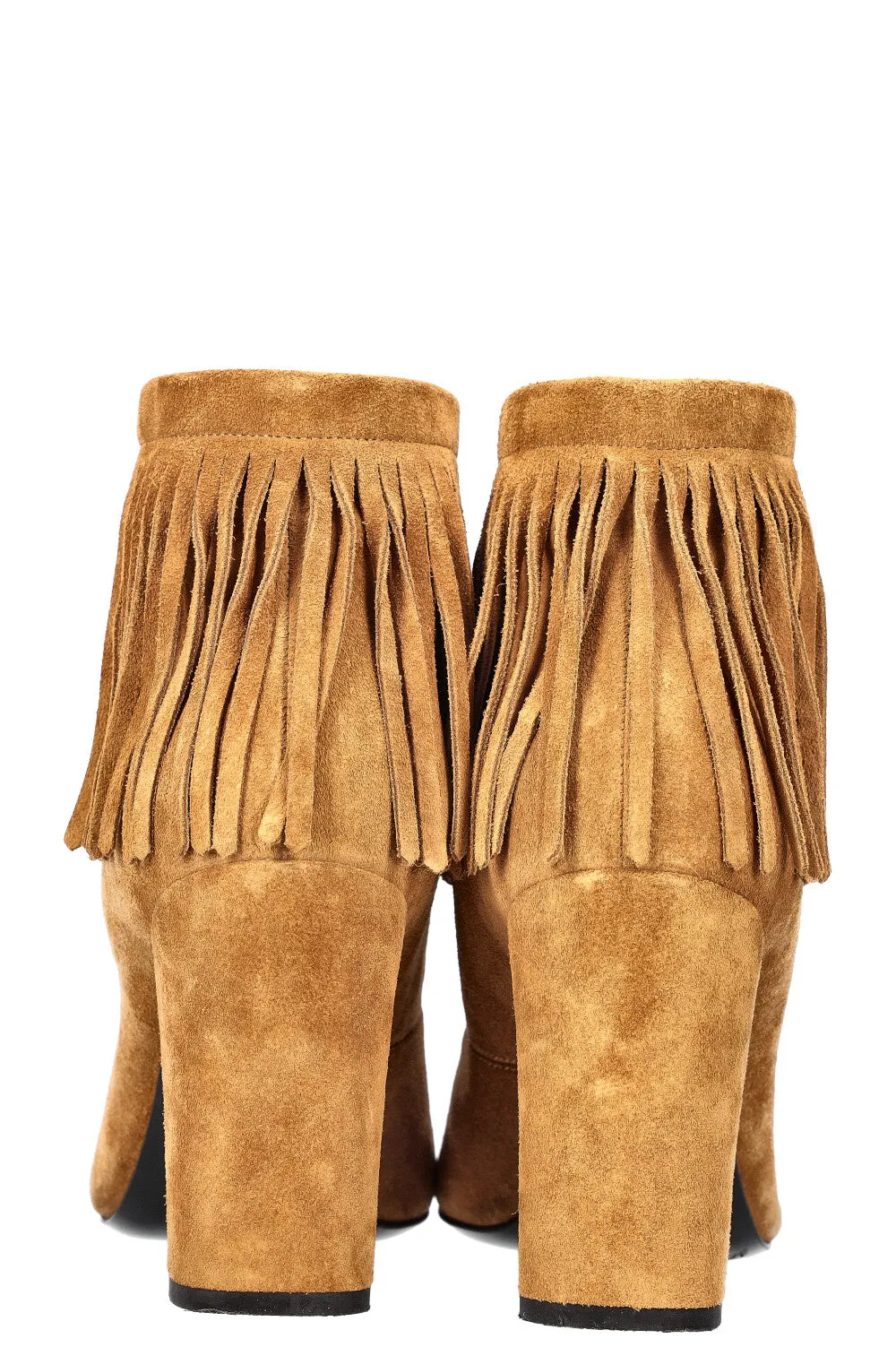 SAINT LAURENT Boots Fringes Caramel