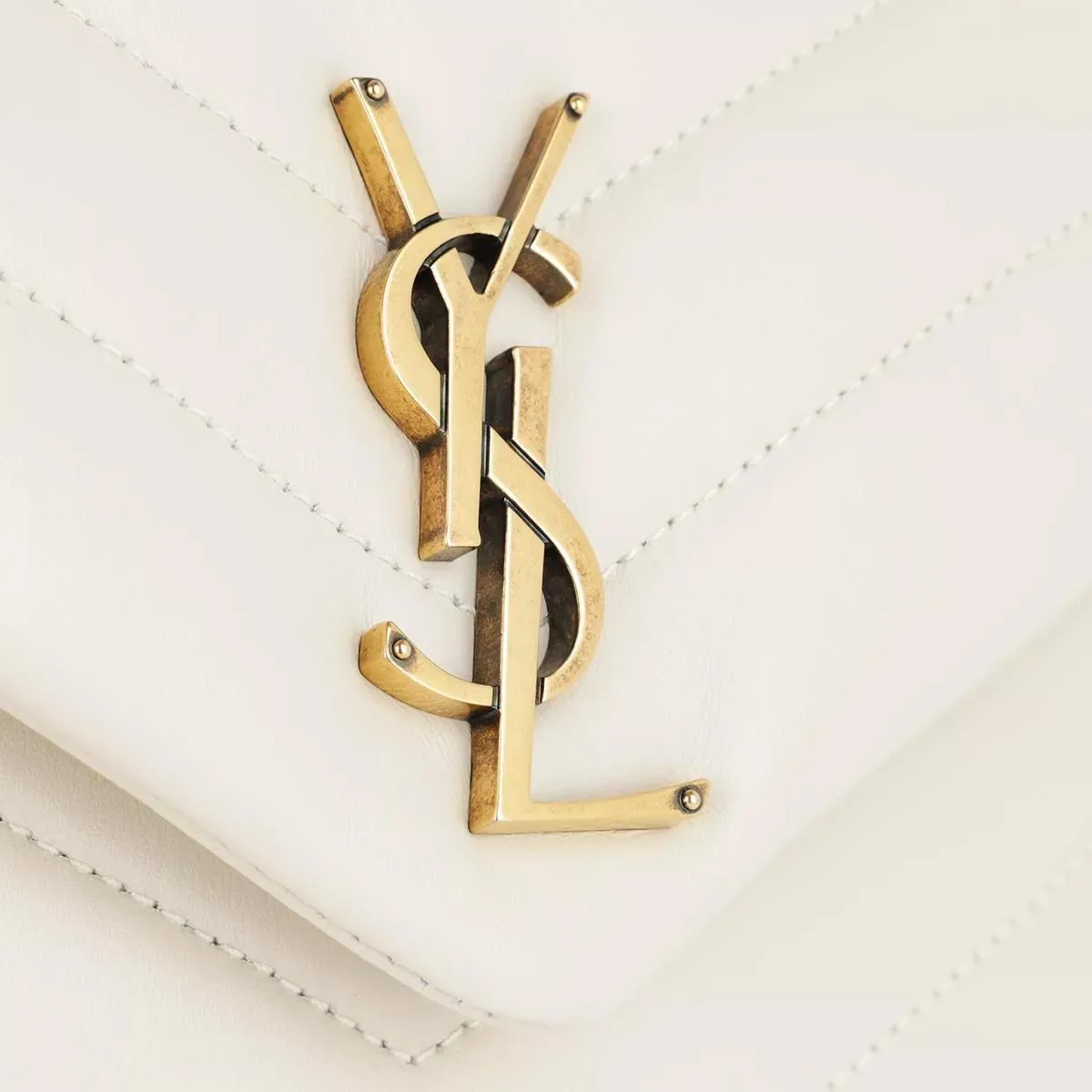   Saint Laurent  LouLou Shoulder Bag S Leather Crema Soft  Crossbody Bag 