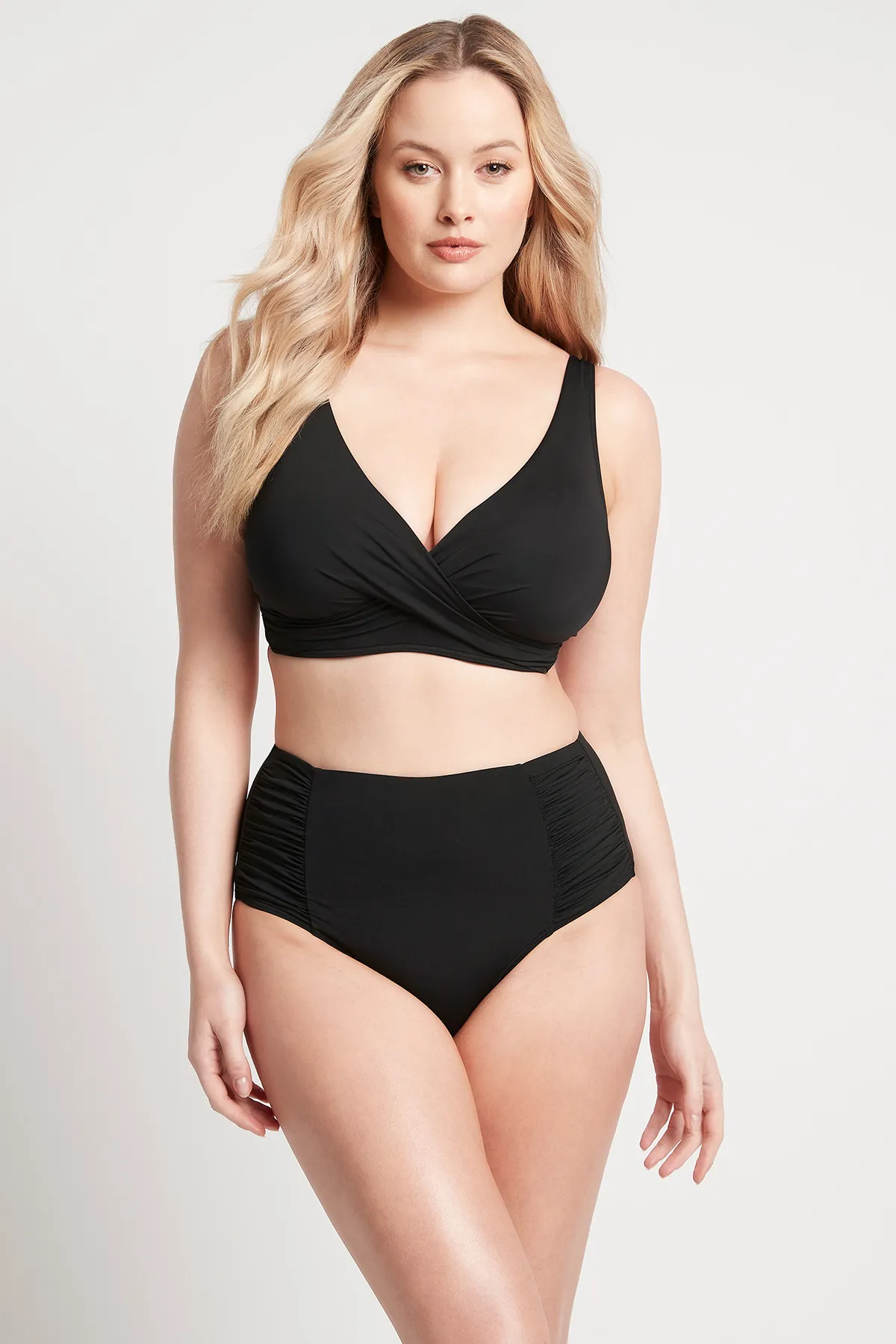 SEA LEVEL Eco Essentials geraffte Hose mit seitlich hoher Taille 10746380