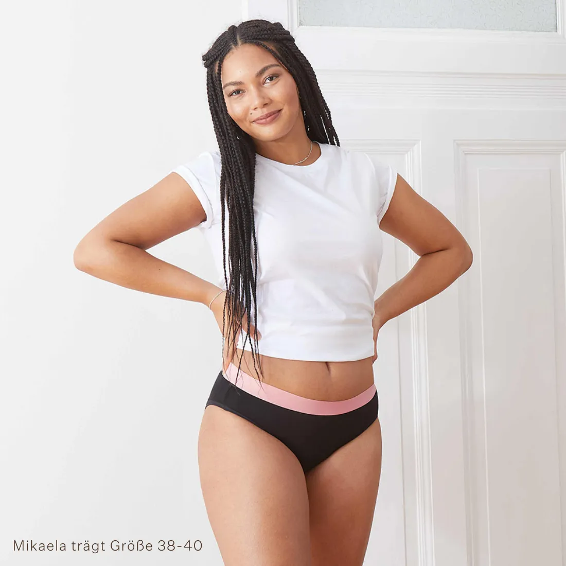 Slip Classic schwarz-rosa