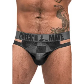 Slip mit Schachbrettmuster