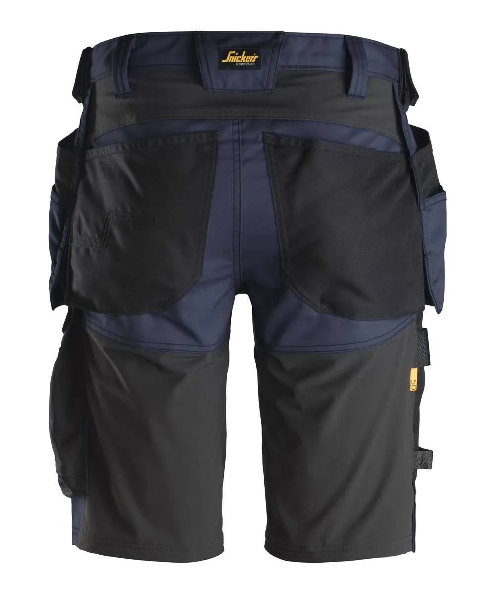 Snickers AllroundWork Stretch Shorts mit Holstertaschen Navy 6141