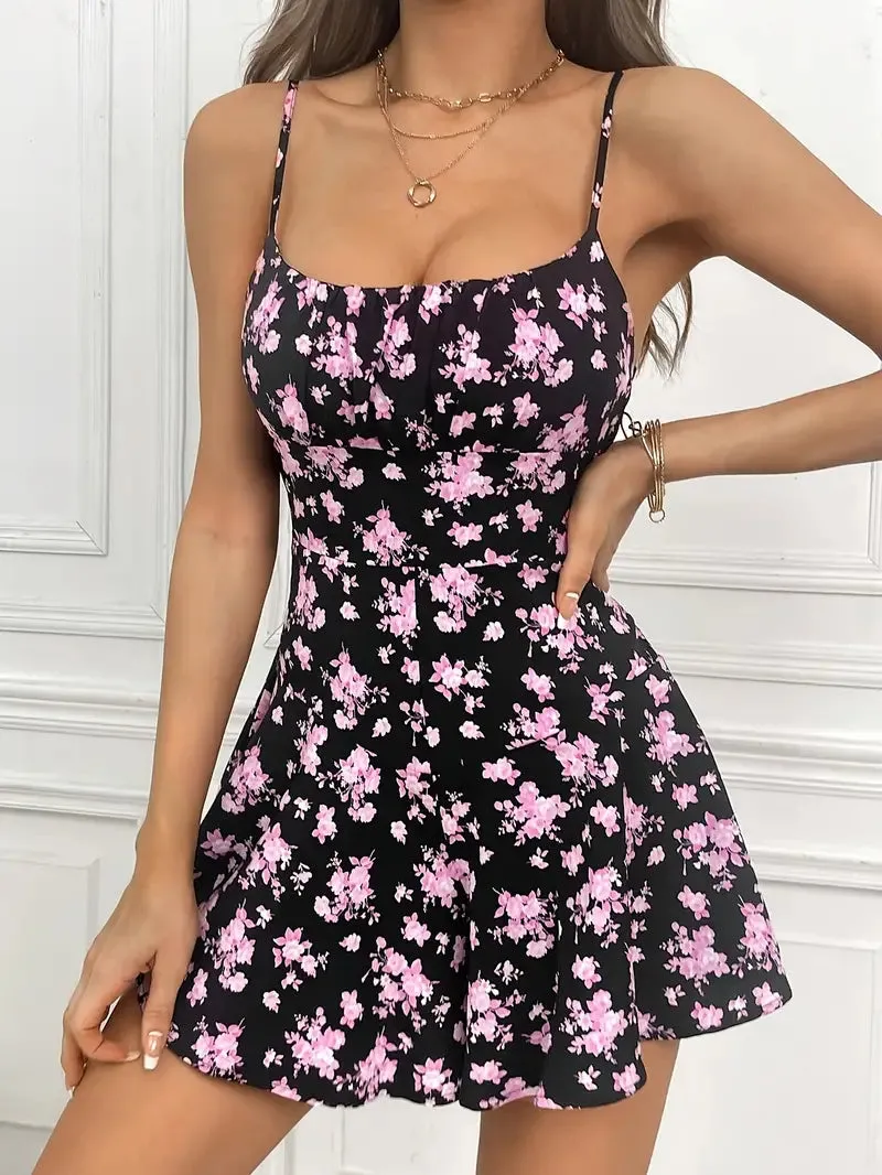 stil ärmelloses Mini-Cami-Kleid