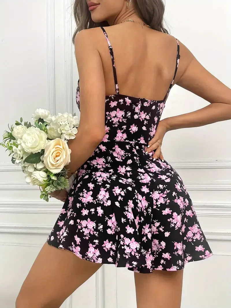 stil ärmelloses Mini-Cami-Kleid