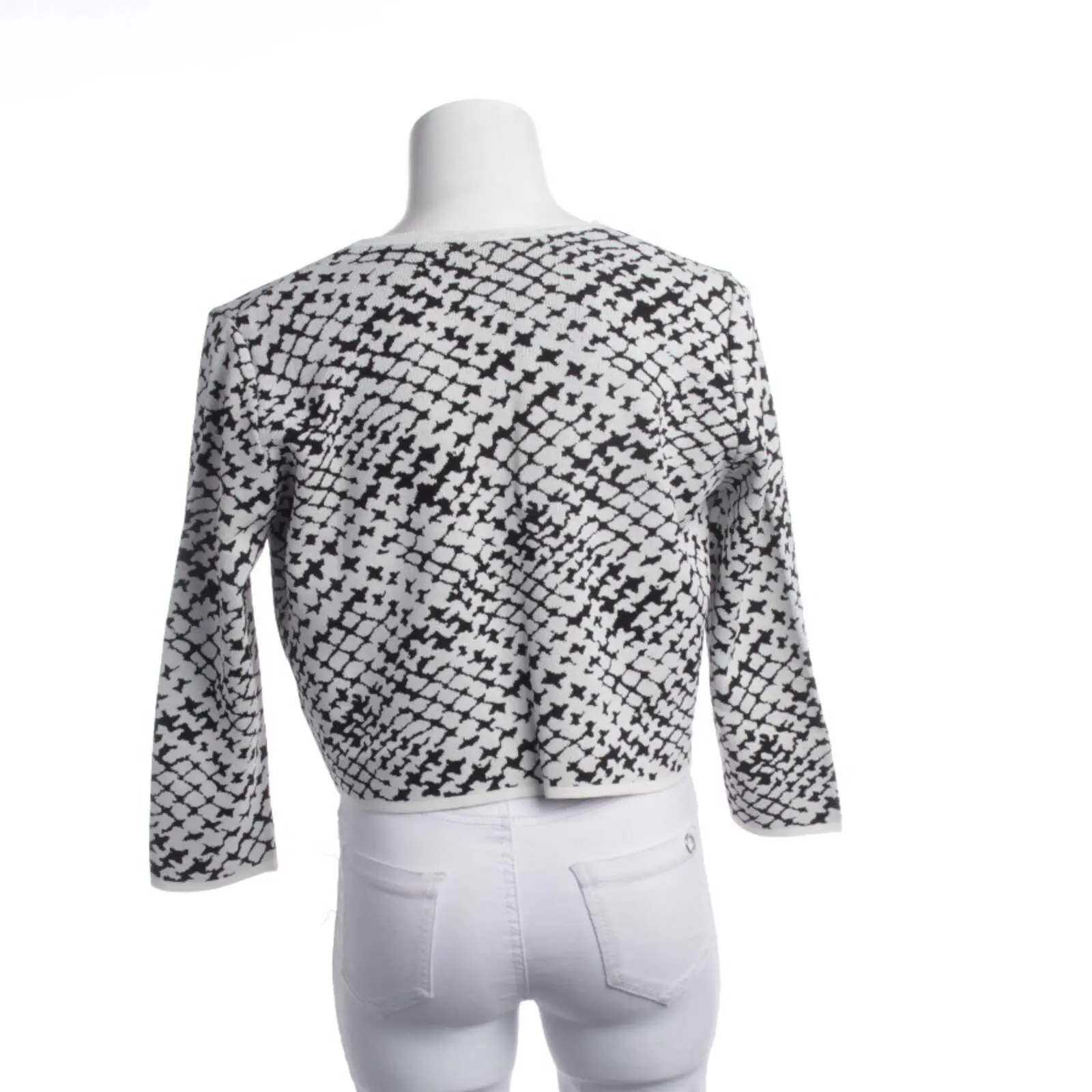 Strickjacke 40 Weiß