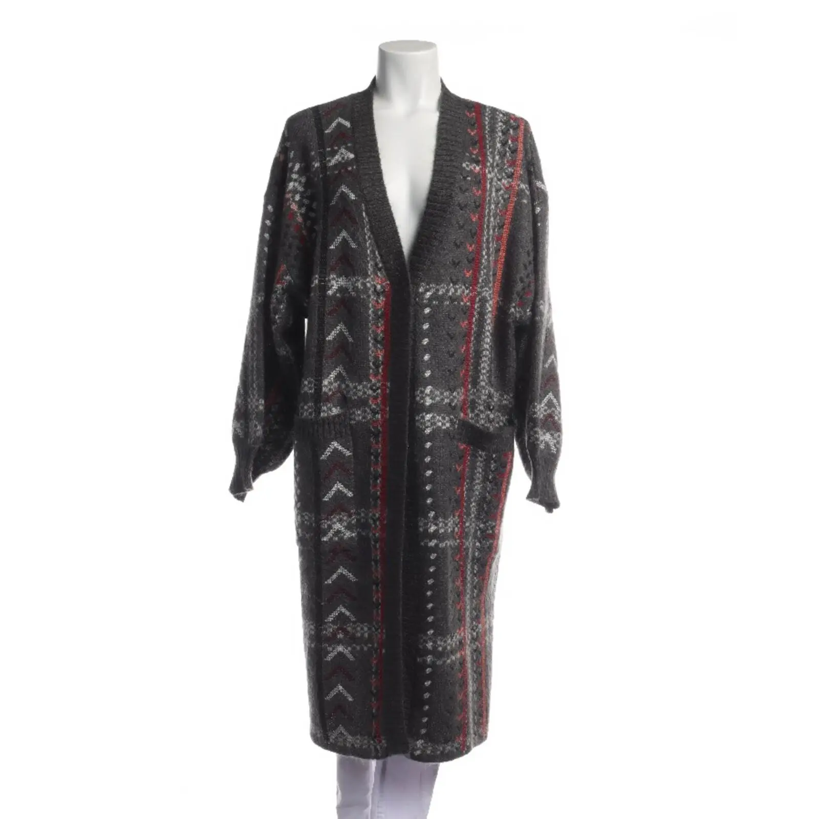 Strickjacke XS Grau