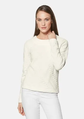 Sweatshirt mit Strukturmuster