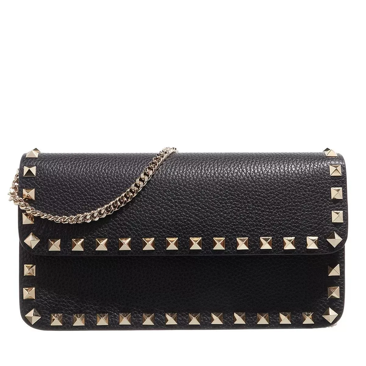   Valentino Garavani  Rockstud Crossbody Bag Leather Black  Crossbody Bag 